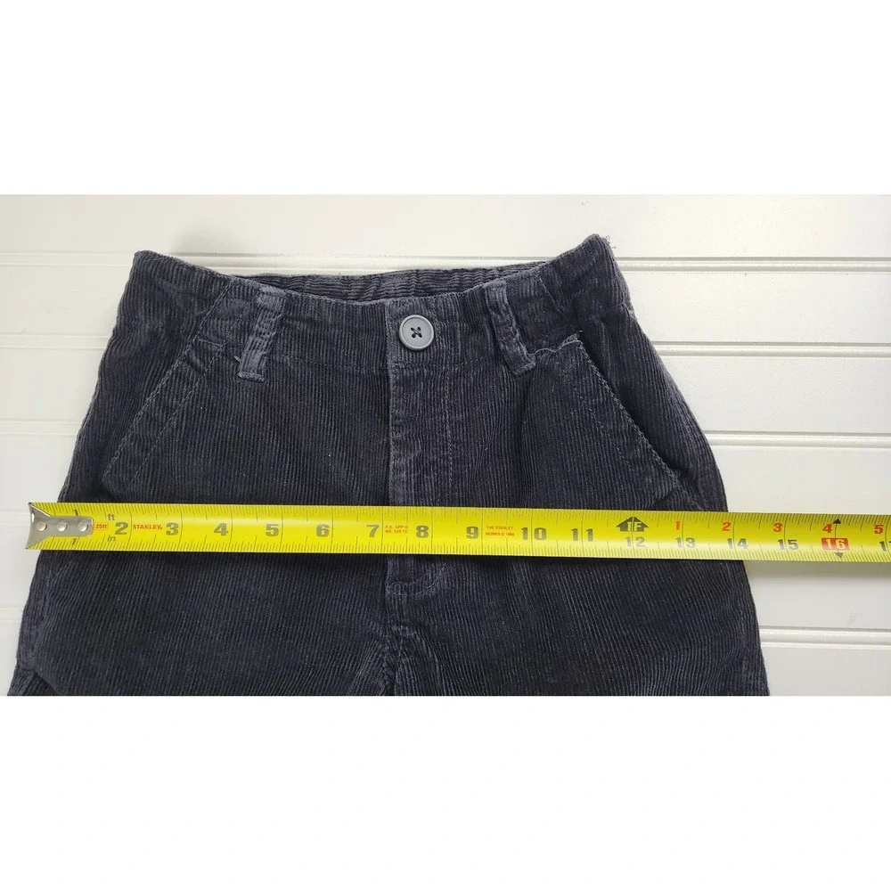 Gymboree Boys Corduroy Cargo Pants Black Slim‎ Fit Size 8